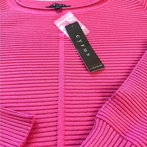 NWT Cyrus Fuchsia Women's Knit Sweater